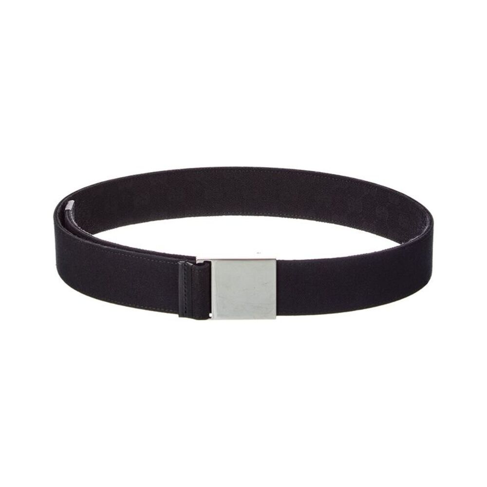 Gucci Reversible Gg Canvas Belt, Black